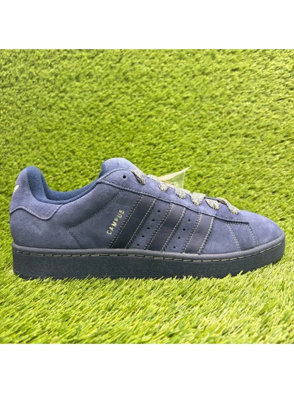 Adidas Campus 00s Mens Size 12 Blue Gold Athletic Suede Walking Shoes Sneakers